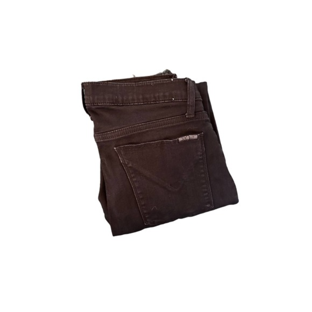 HUDSON Black Made in USA Beaded Trim‎ Mid-Rise Skinny Size 29 (S) Jeans